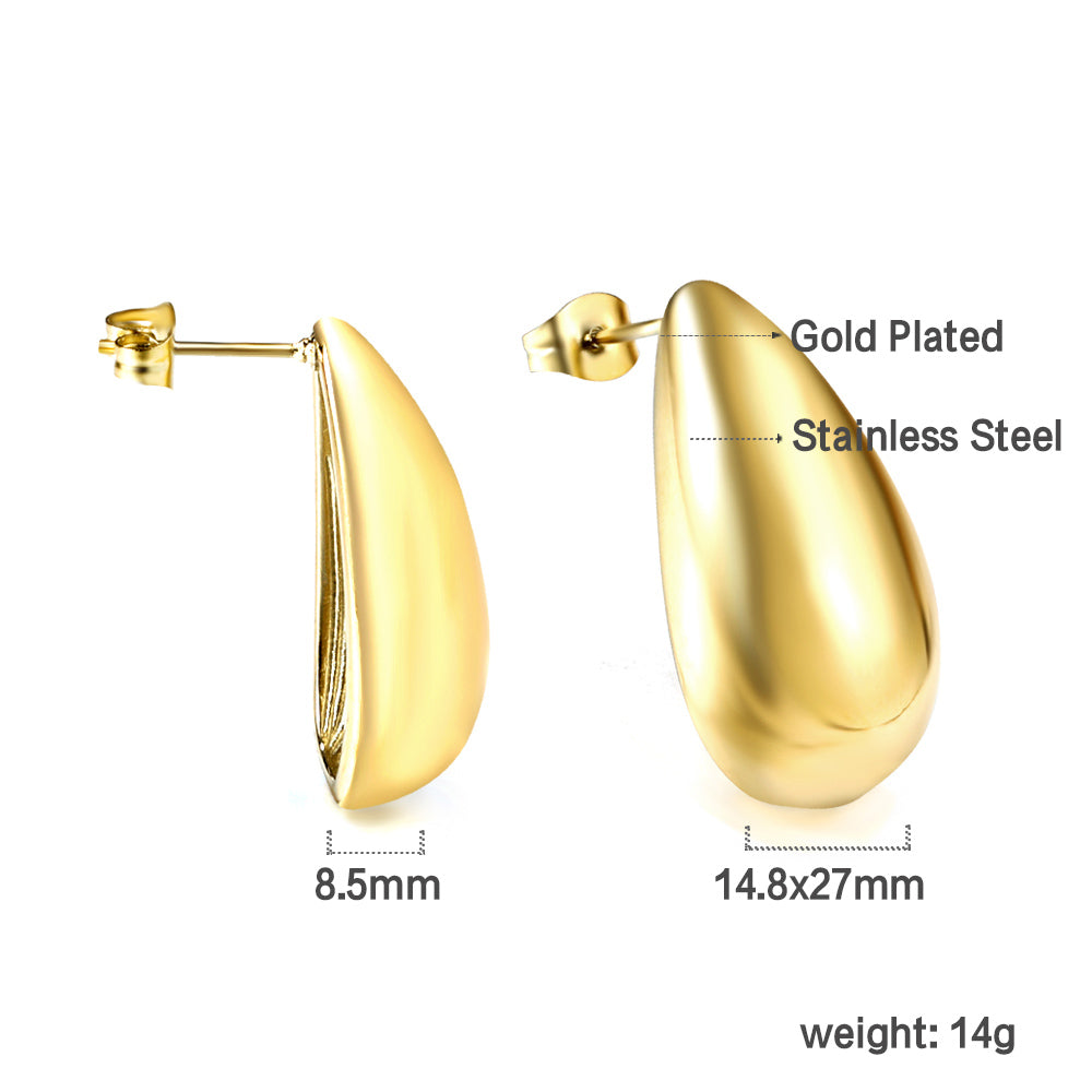 Timeless Gold Droplet Earrings