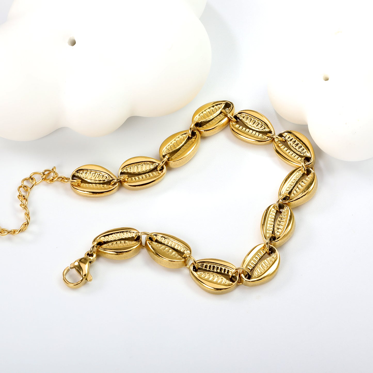 Cowrie Shell Gold Bracelet