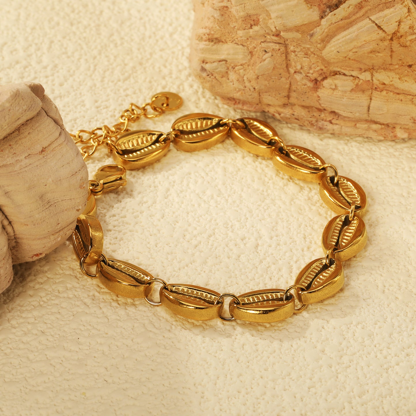 Cowrie Shell Gold Bracelet
