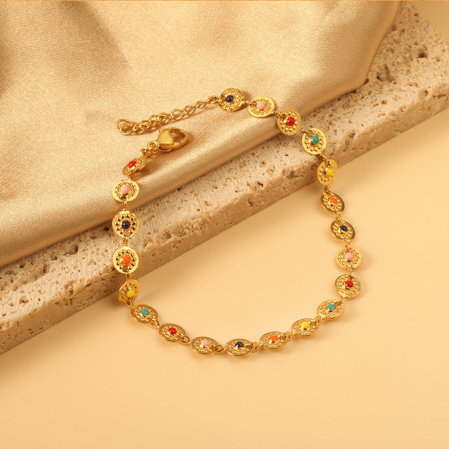 Boho Disc Bracelet