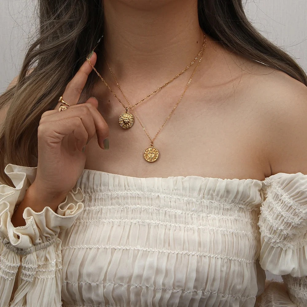 Aztec Sun Pendant