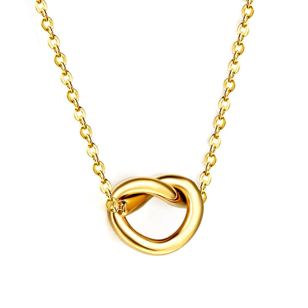 Forget Me Not Knot Necklace