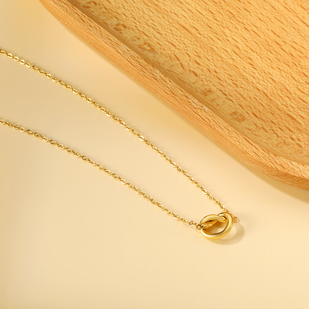 Forget Me Not Knot Necklace