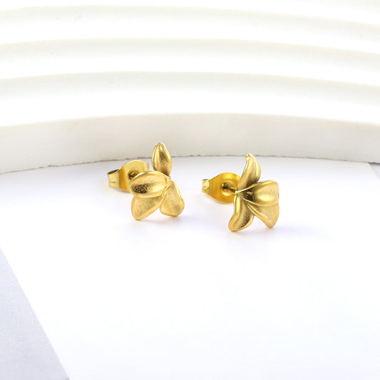 Dainty Flower Petal Stud